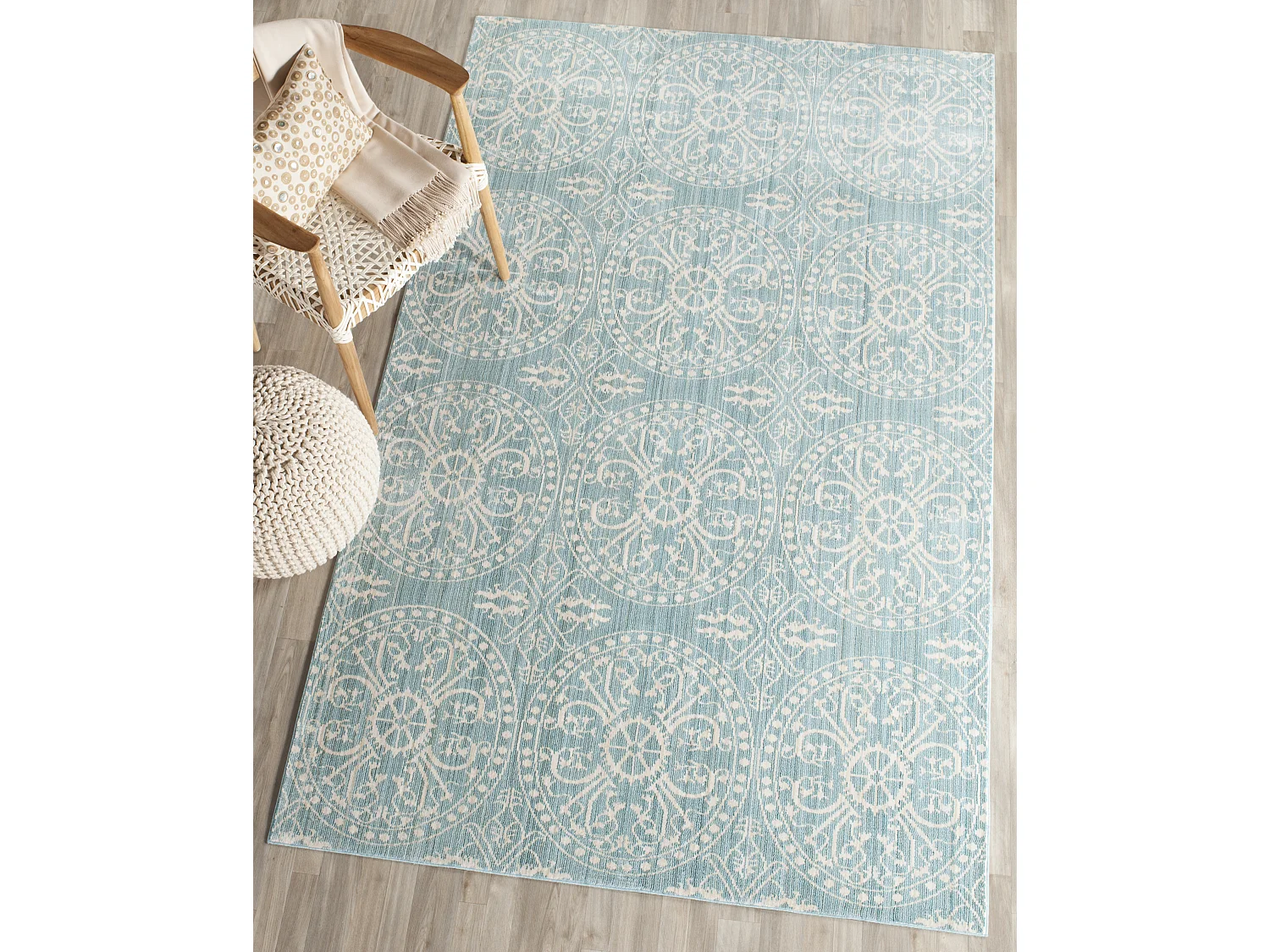 Tapis Bleu/Neutre 152 X 244 cm - Taryn