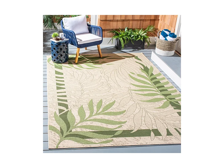 Tapis Vert/Beige 160 X 231 cm - Zofia