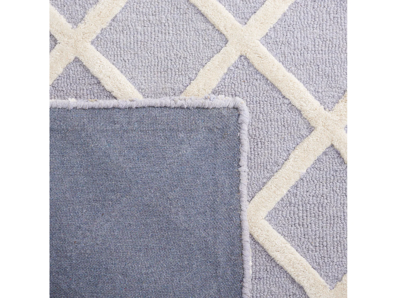 Tapis Argent/Ivoire 91 x 152 cm - Sophie