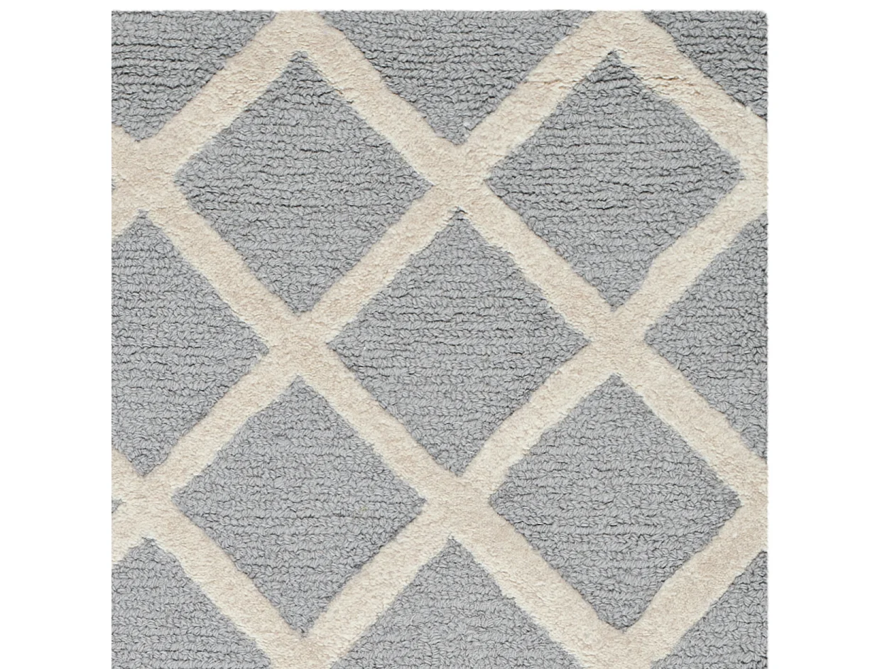 Tapis Argent/Ivoire 91 x 152 cm - Sophie