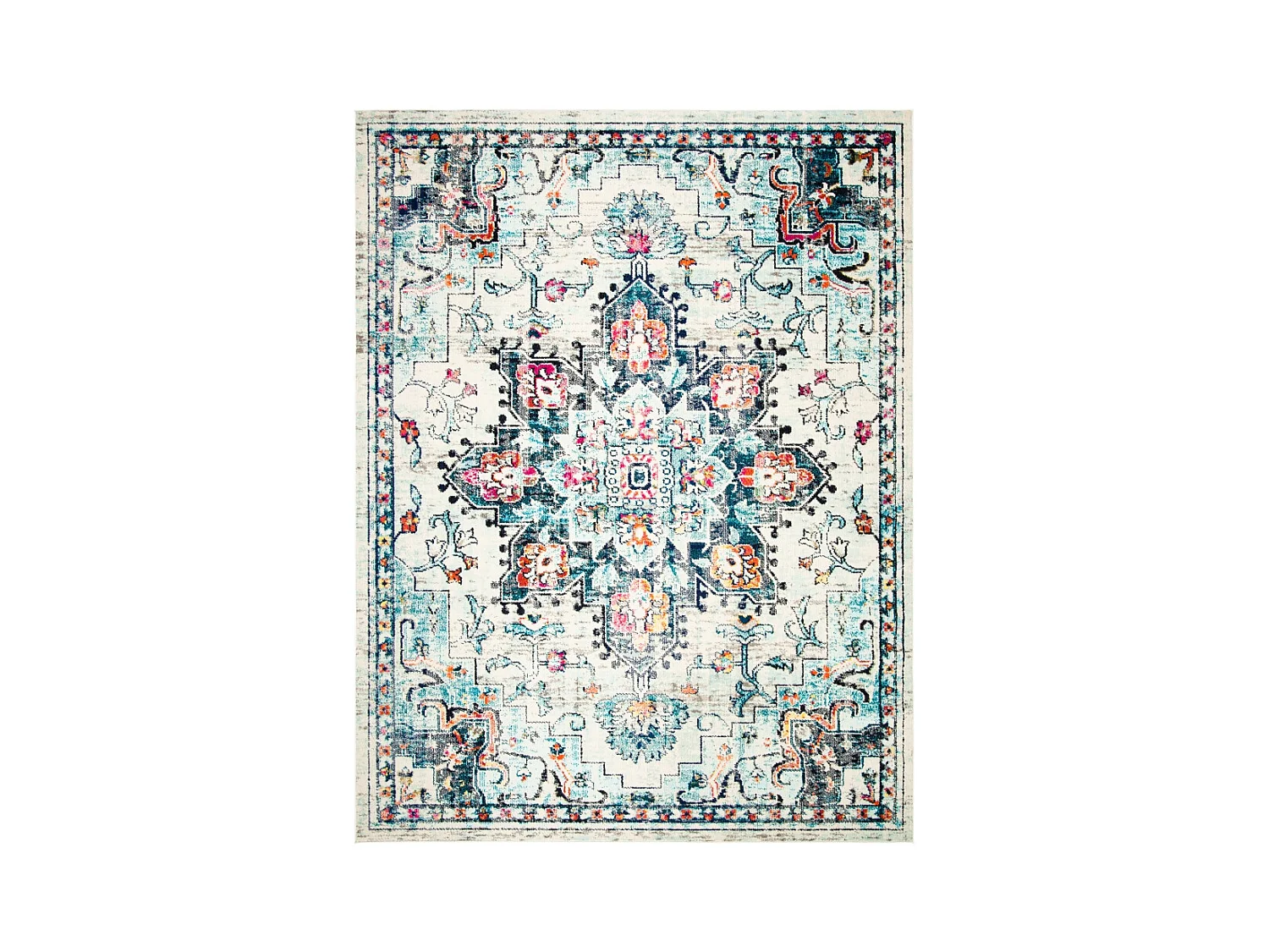 Tapis Crème/Bleu 274 X 366 cm - Malaya