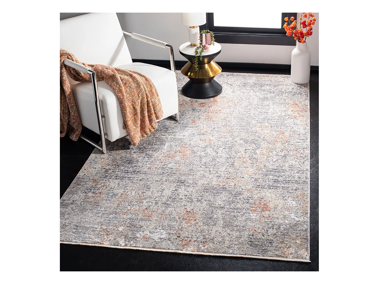 Tapis Gris 122 X 183 cm - Ortelinda