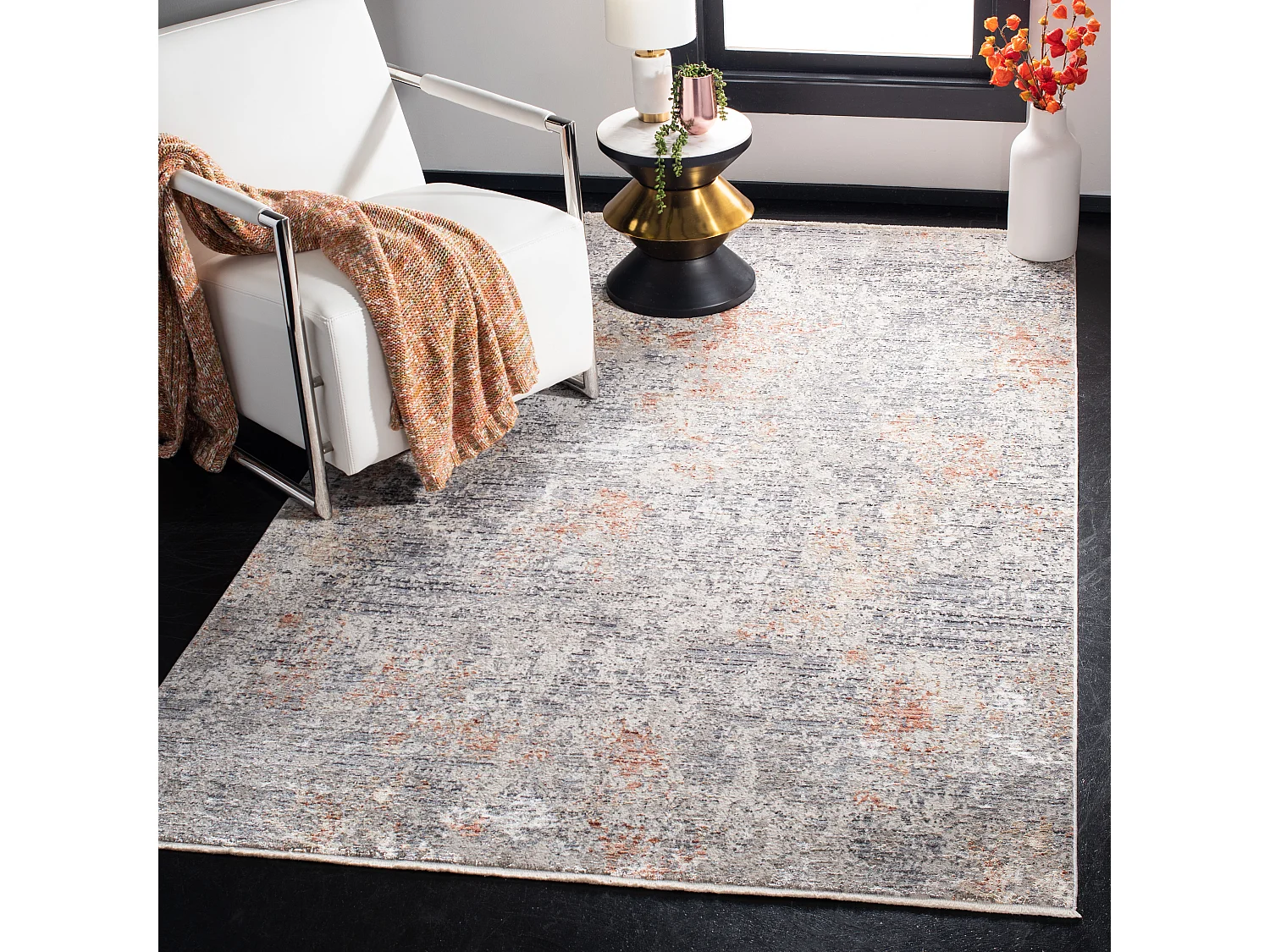Tapis Gris 122 X 183 cm - Ortelinda