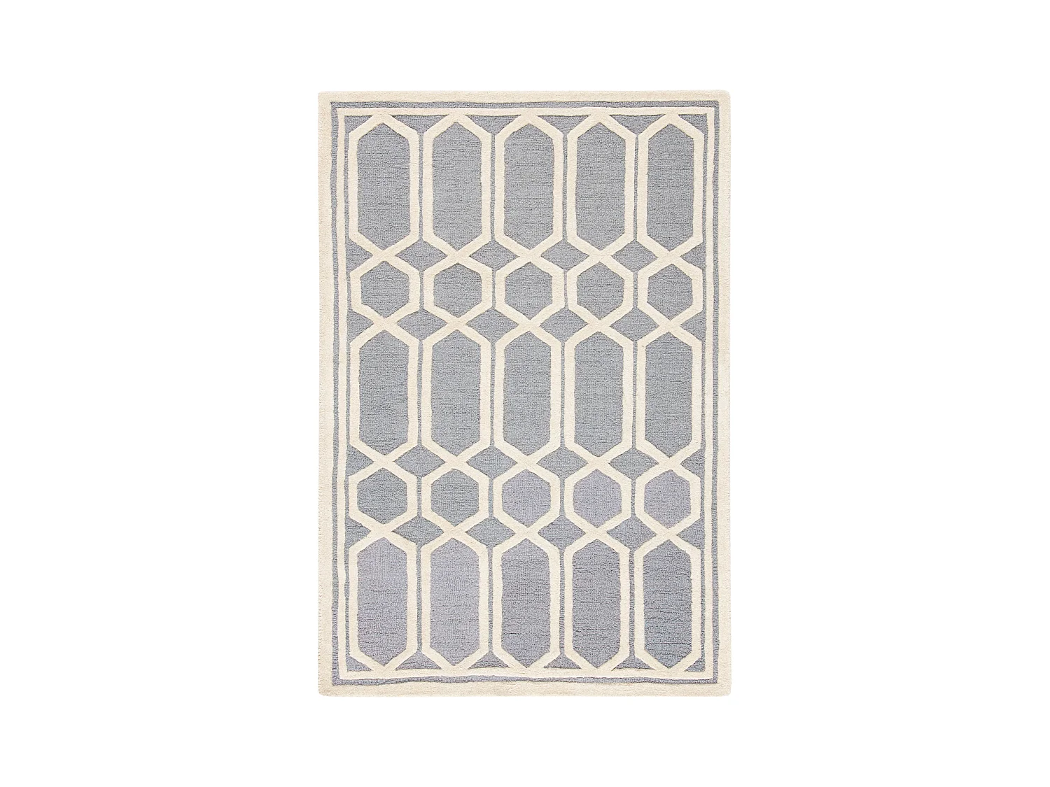 Tapis Gris/Neutre 122 X 183 cm - Elowen