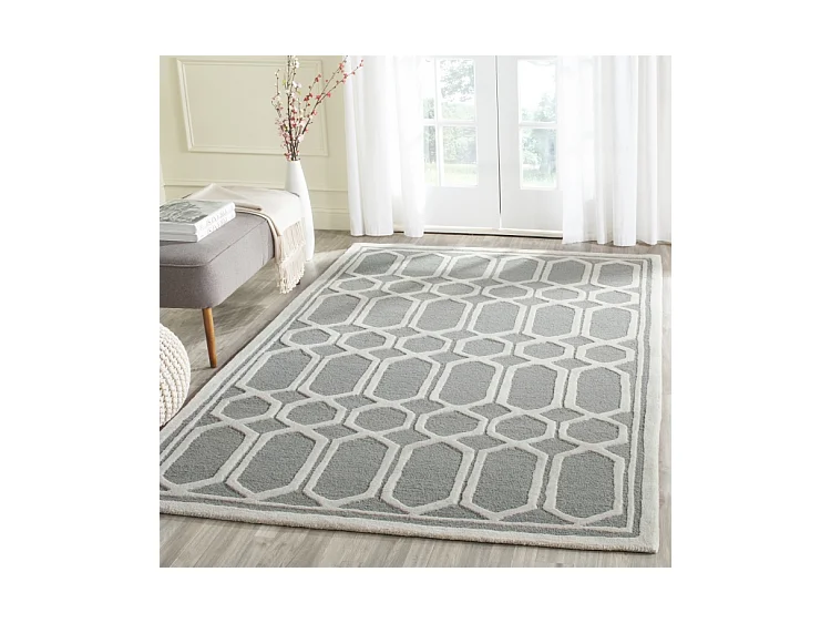 Tapis Gris/Neutre 122 X 183 cm - Elowen