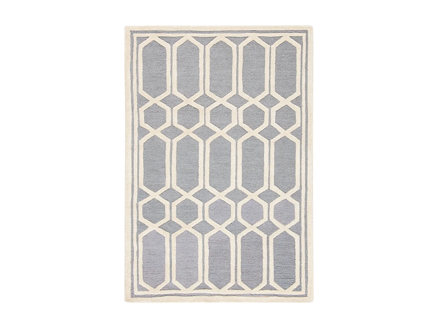 Tapis Gris/Neutre 122 X 183 cm - Elowen