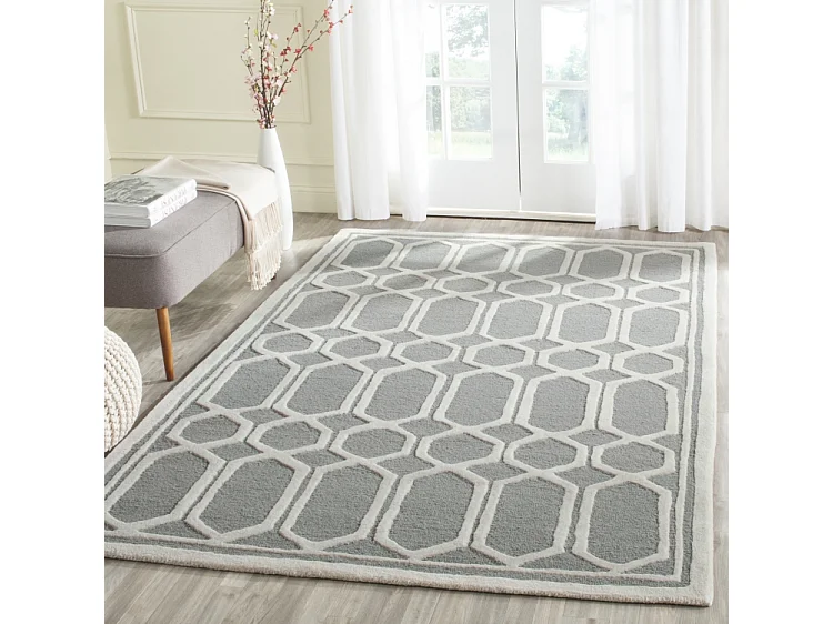 Tapis Gris/Neutre 122 X 183 cm - Elowen