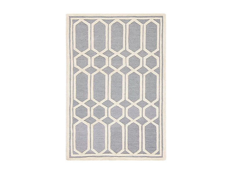 Tapis Gris/Neutre 122 X 183 cm - Elowen