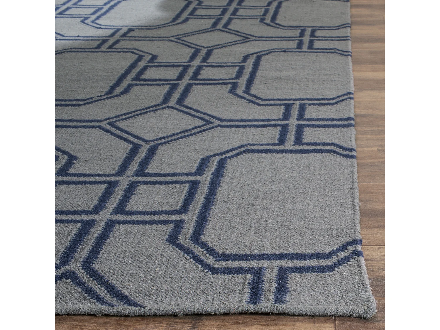 Tapis Gris/Bleu 122 X 183 cm - Bellina