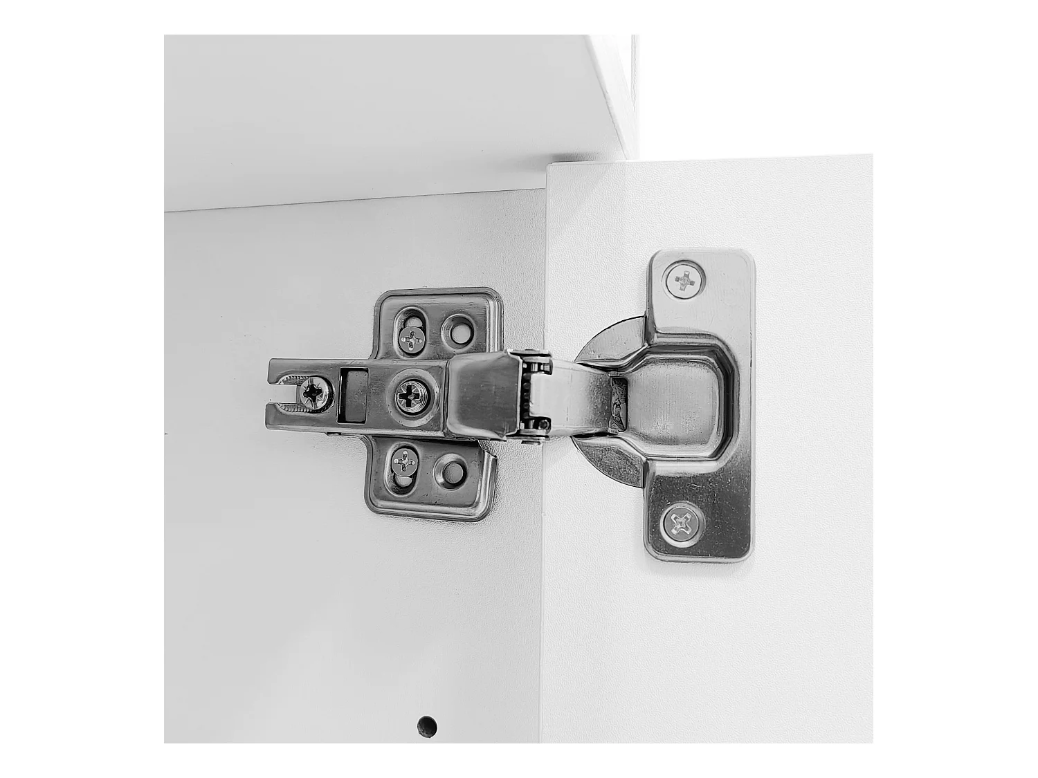 Zapatero moderno con 2 cajones y 2 puertas 80×35×105 cm Gran espacio de almacenaje con luces LED Blanco