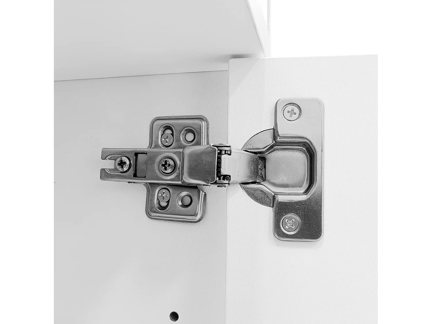 Meuble à chaussures Blanc lumières LED avec 2 tiroirs et 2 portes 80×35×105 cm Grand espace de rangement