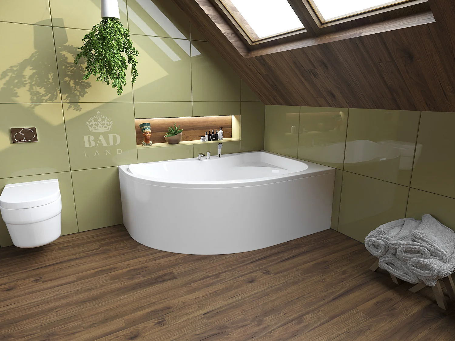 Badewanne Eckwanne DORA 170x110 Rechts | Ablauf & Füße GRATIS !