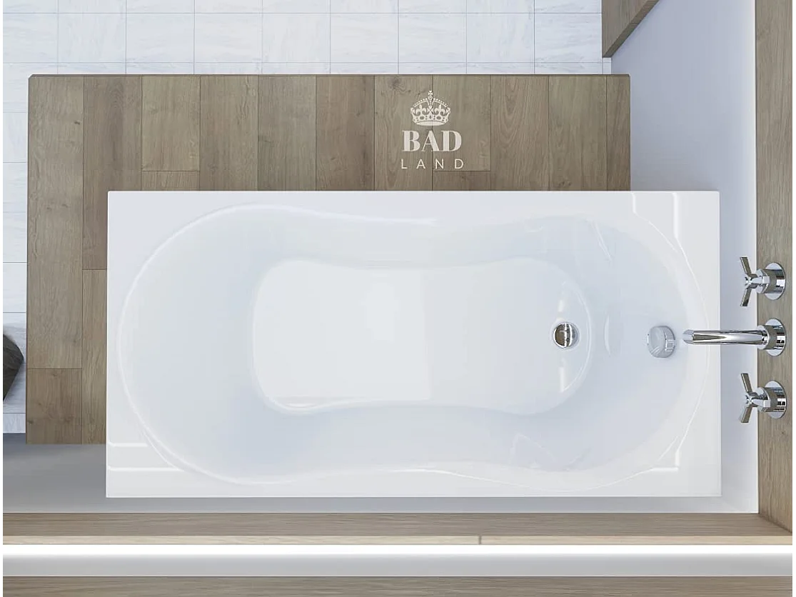 Badewanne Rechteck GRACJA 160x70 mit AcrylSchürze | Ablauf & Füße GRATIS !