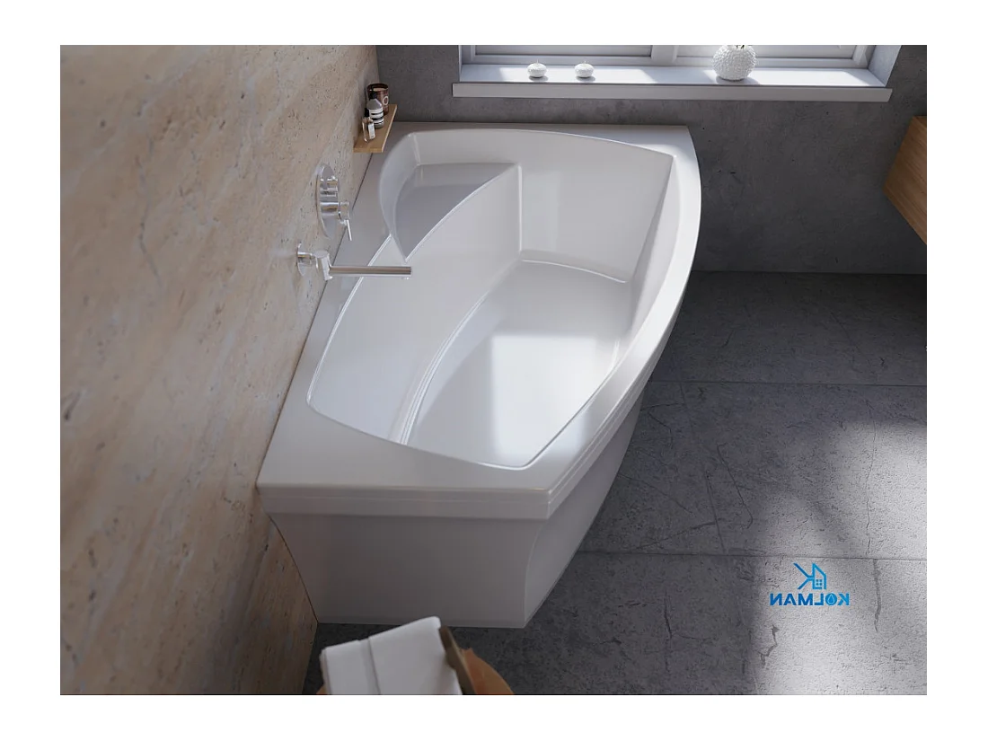 Badewanne Eckwanne FRIDA 160x105 Rechts | Ablauf & Füße GRATIS !