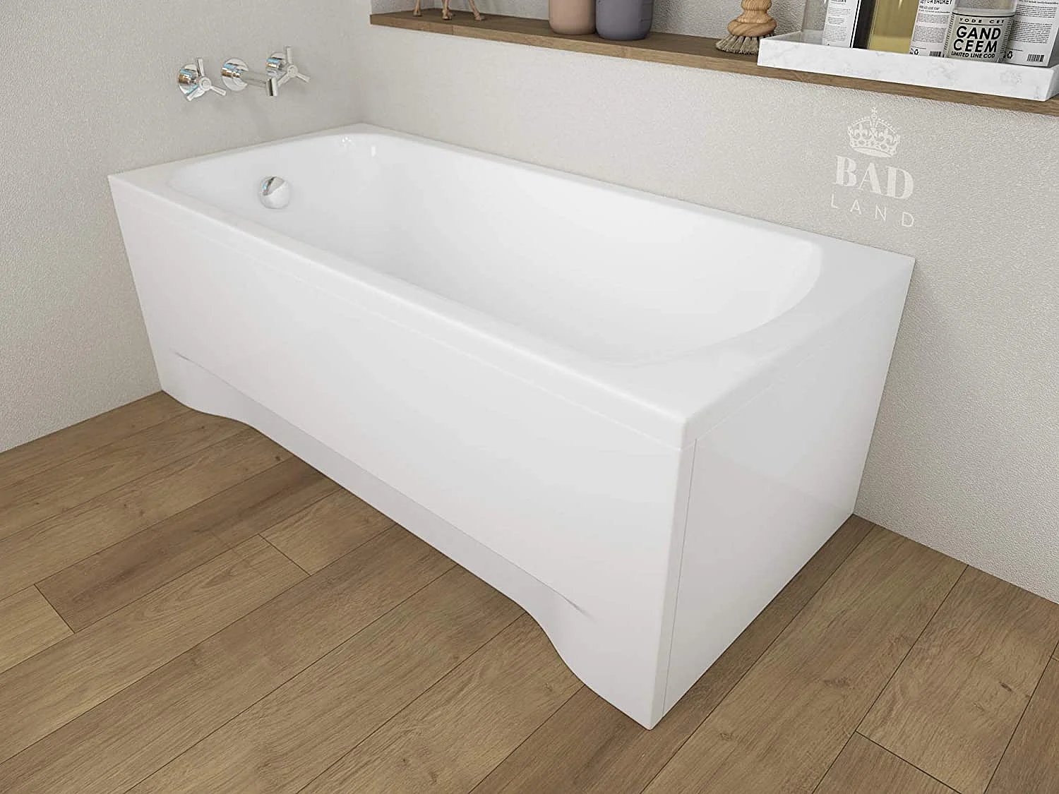 Badewanne Rechteck CLASSIC 170x70 mit AcrylSchürze | Ablauf & Füße GRATIS !