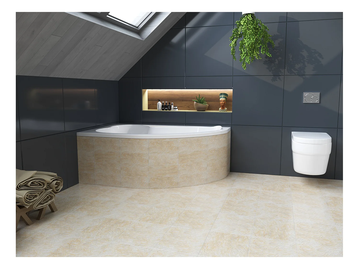 Badewanne Eckwanne MEGA 160x105 Links mit Styroporverkleidung | Ablauf & Füße GRATIS !