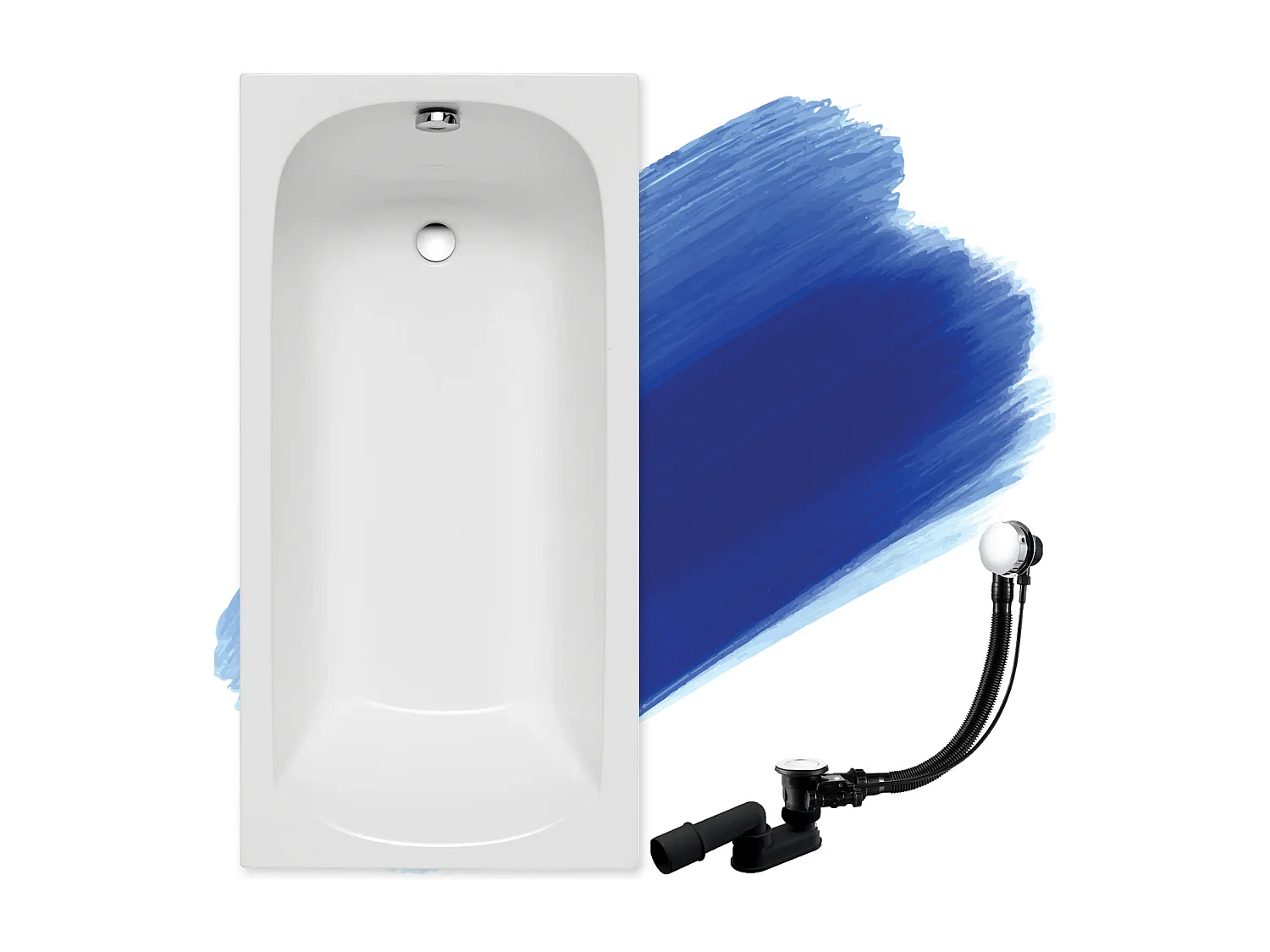 Badewanne Rechteck CLASSIC 170x70 | Ablauf & Füße GRATIS !