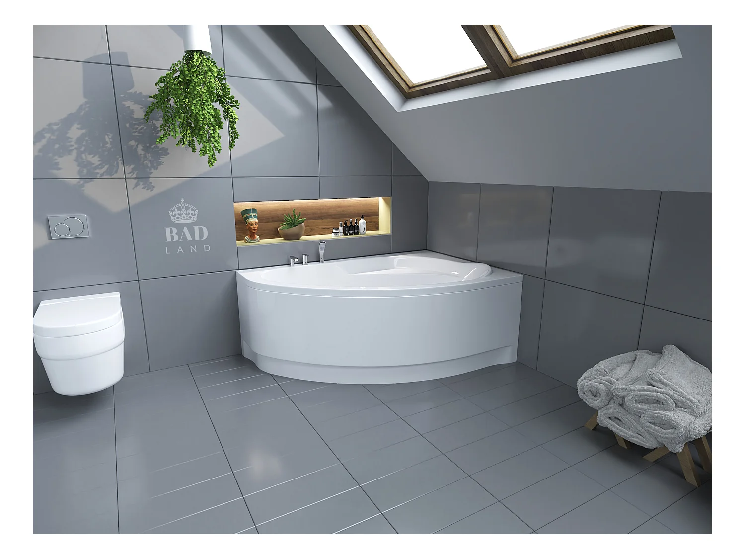 Badewanne Eckwanne MAREA 160x100 Rechts | Ablauf & Füße GRATIS !