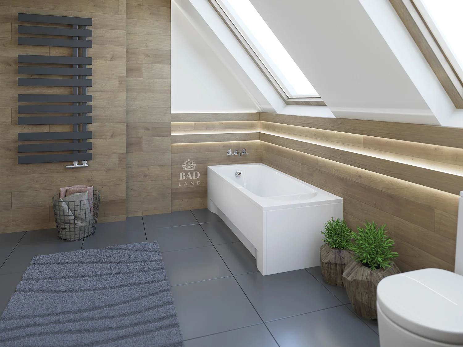 Badewanne Rechteck MEDIUM 160x75 mit AcrylSchürze | Ablauf & Füße GRATIS !