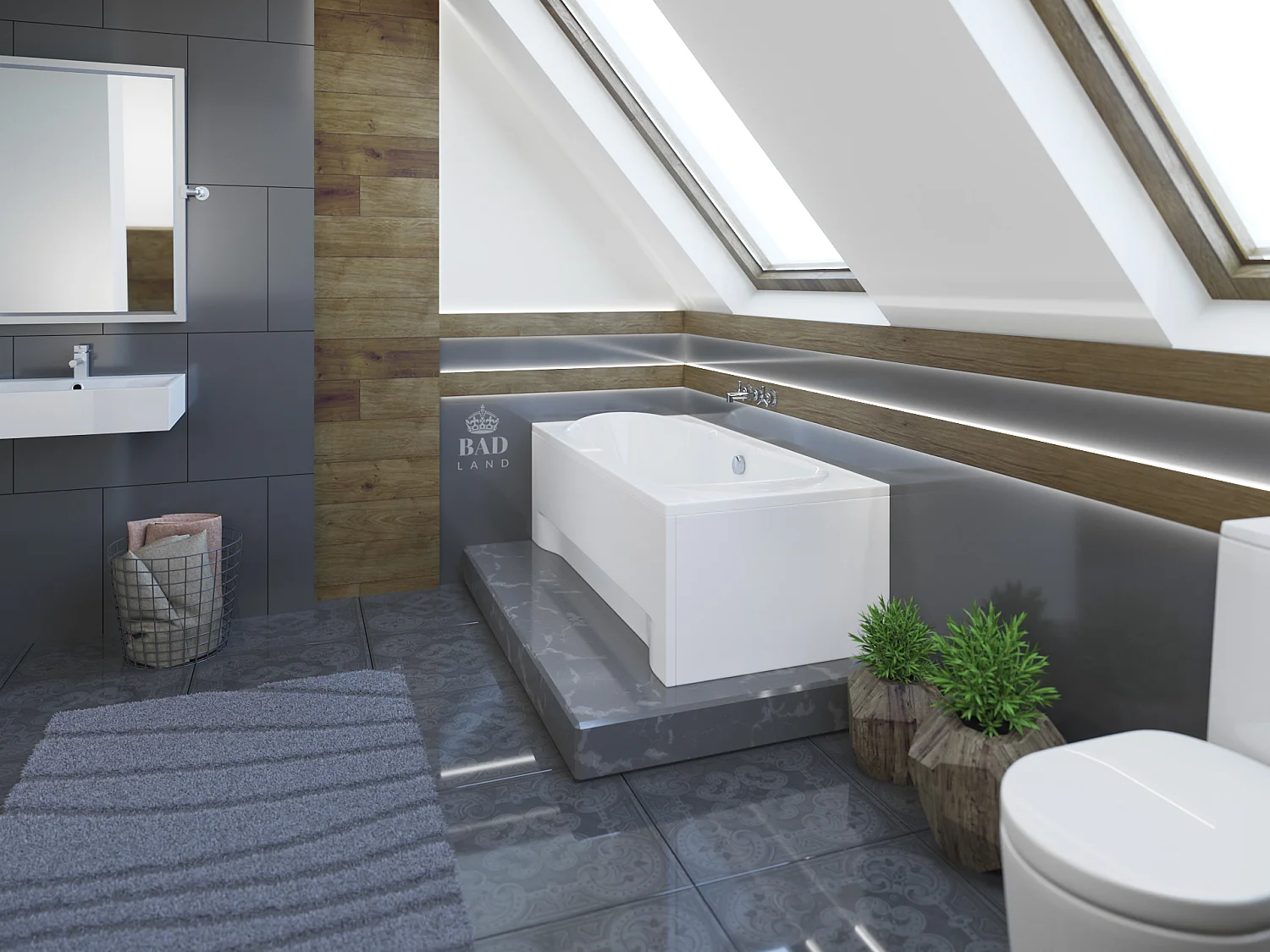 Baignoire rectangulaire 170x80 LONG acrylique blanc, sans Habillage + Pieds + Vidage à chromé