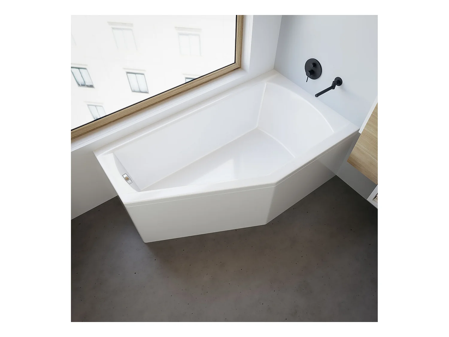 Badewanne Eckwanne SELENA 150x90 Links | Ablauf & Füße GRATIS !