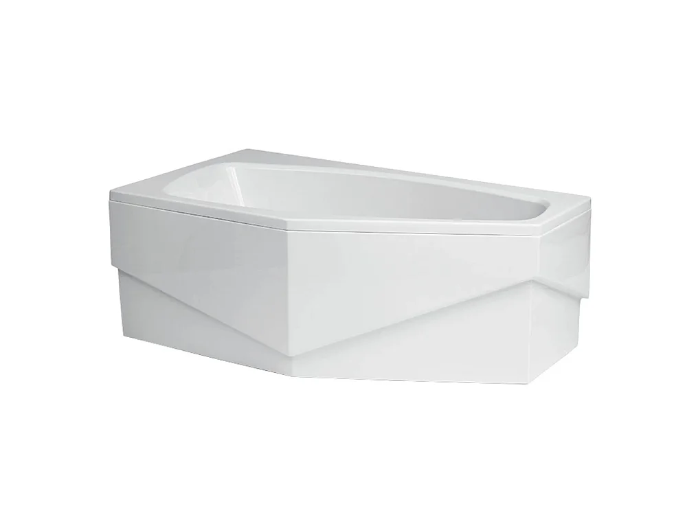 Badewanne Eckwanne MARIKA 140x80 Links mit AcrylSchürze | Ablauf & Füße GRATIS !