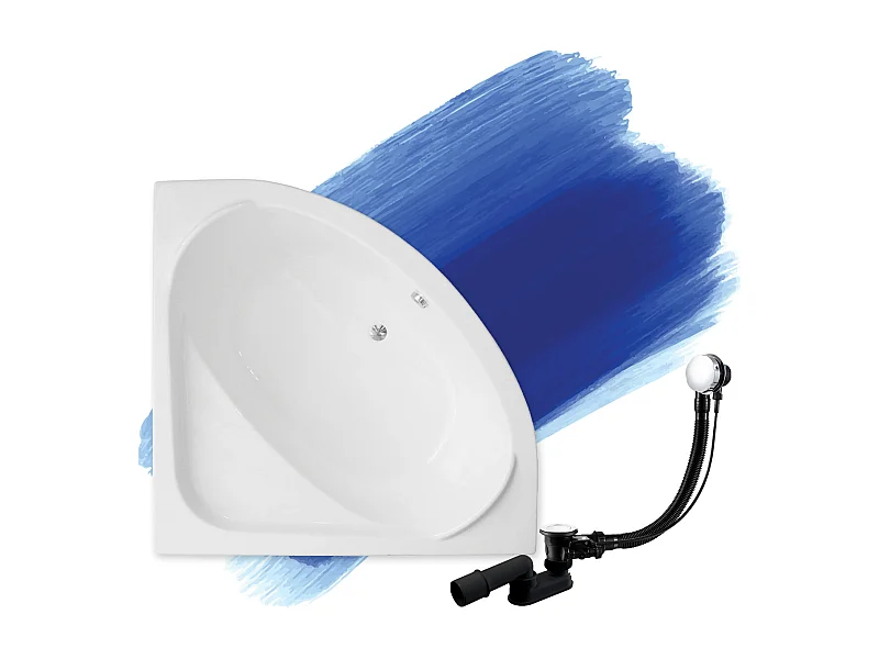 Hoekbad STANDARD 140x140 | Afvoer &amp; poten GRATIS!