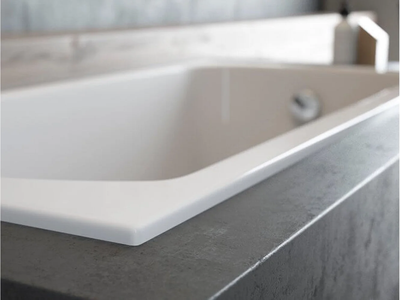 Badewanne Rechteck CLASSIC SLIM 160x70 mit Styroporverkleidung Ablage 4cm | Ablauf & Füße GRATIS !