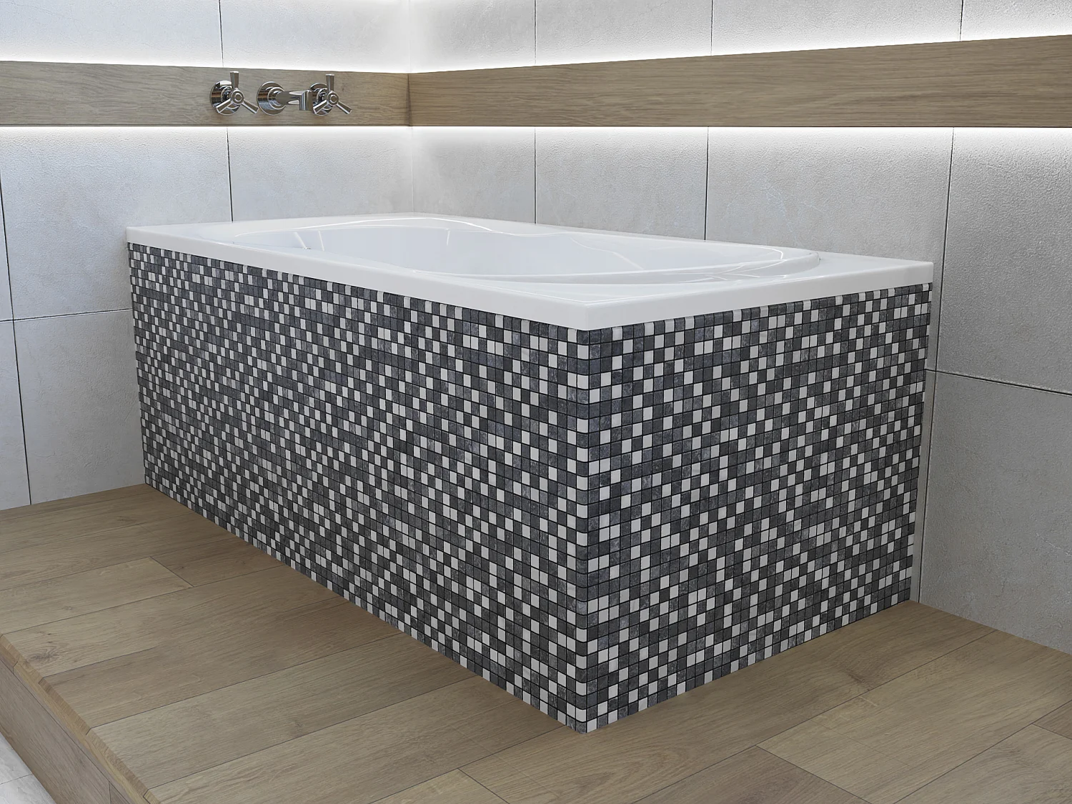 Badewanne Rechteck GRACJA 160x70 mit Styroporverkleidung | Ablauf & Füße GRATIS !