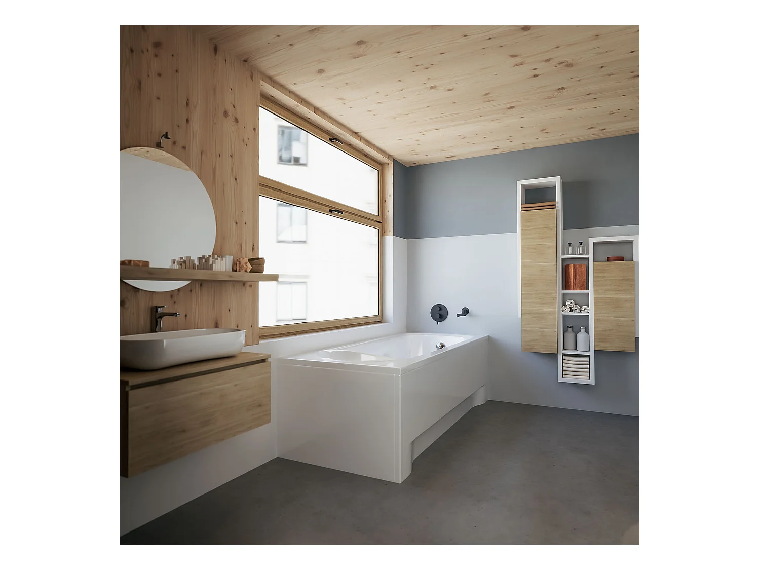 Badewanne Rechteck MEDIUM 190x80 mit AcrylSchürze | Ablauf & Füße GRATIS !