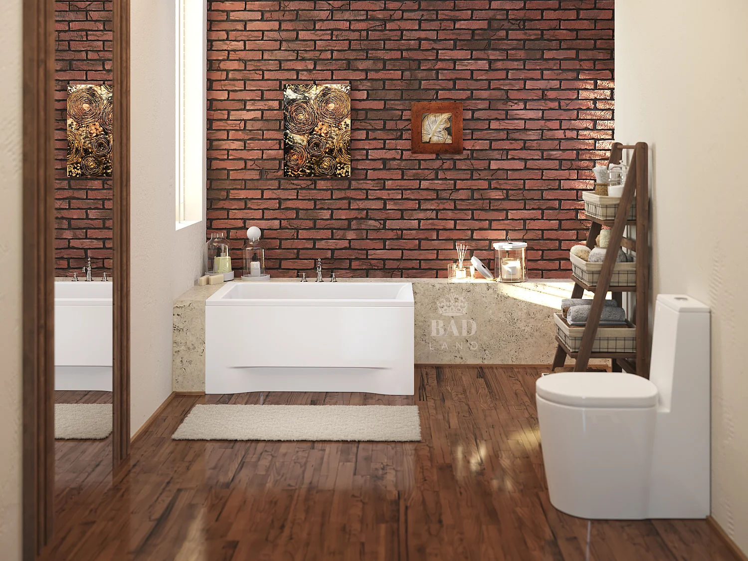 Badewanne Rechteck CAPRI 120x70 | Ablauf & Füße GRATIS !