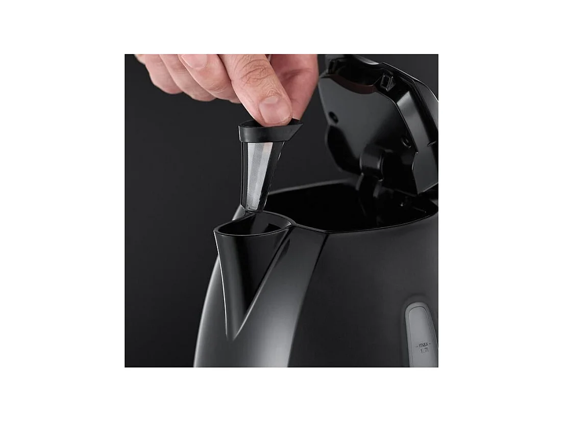 RUSSELL HOBBS 22591-70 - Bouilloire Textures Plus - 1,7L - 2400 W - Noir