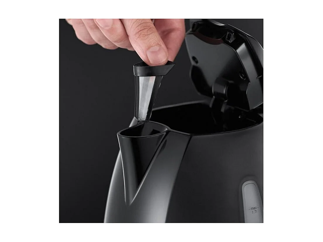 RUSSELL HOBBS 22591-70 - Bouilloire Textures Plus - 1,7L - 2400 W - Noir