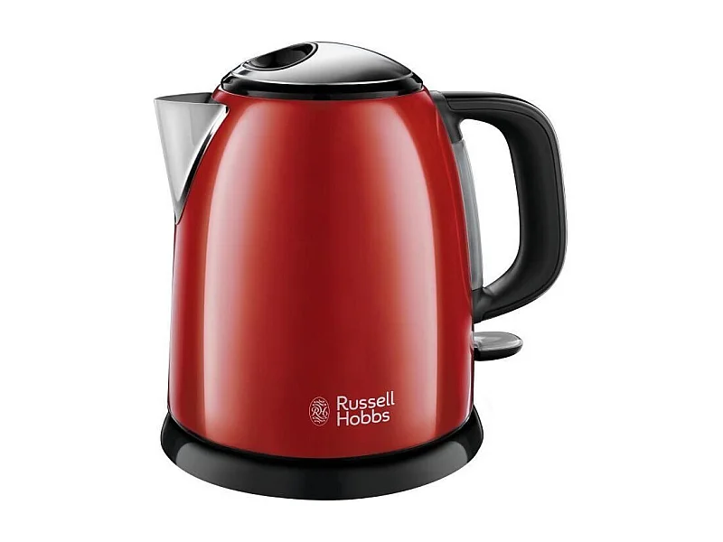 RUSSEL HOBBS 24992-70 Bouilloire Compacte Colours Plus Capacite 1 L Filtre Anti-Calcaire Amovible Lavable - Rouge