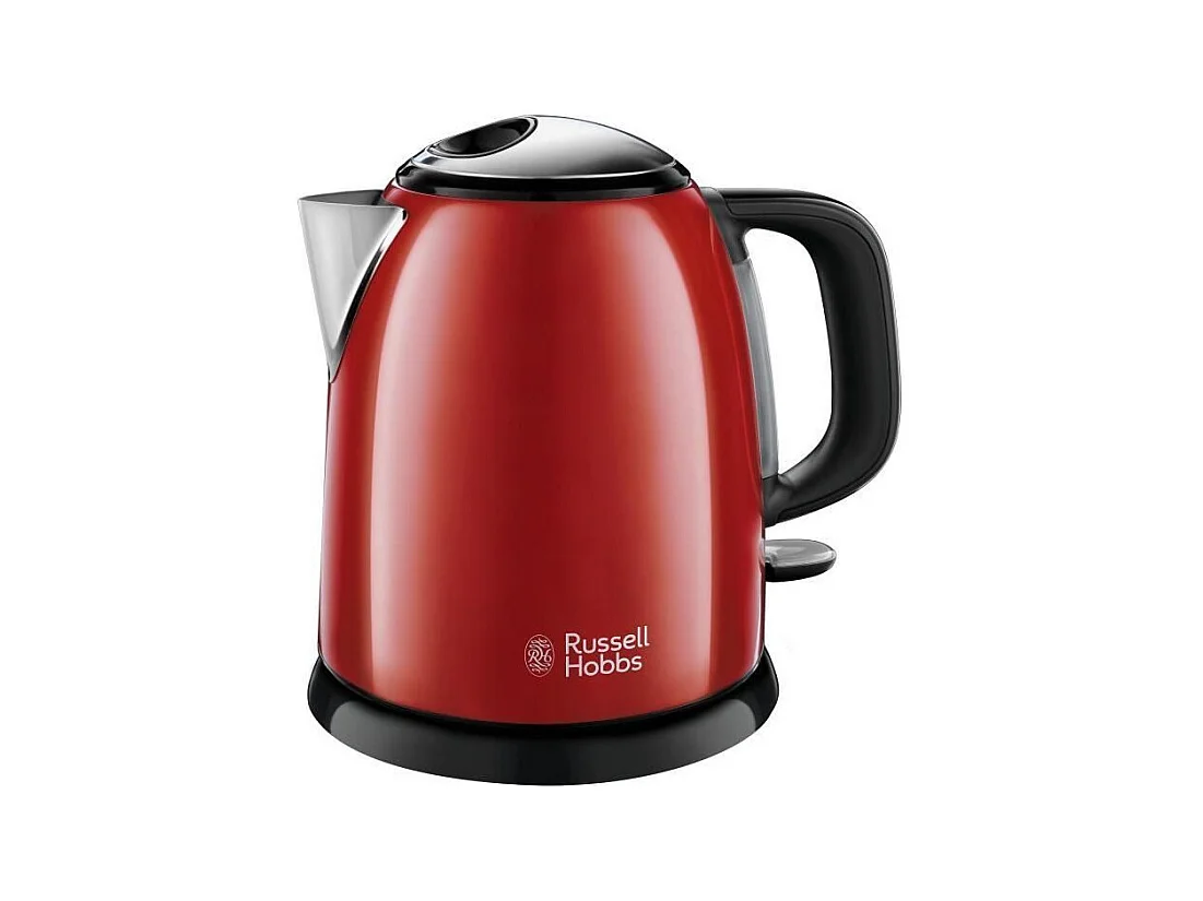 RUSSEL HOBBS 24992-70 Bouilloire Compacte Colours Plus Capacite 1 L Filtre Anti-Calcaire Amovible Lavable - Rouge