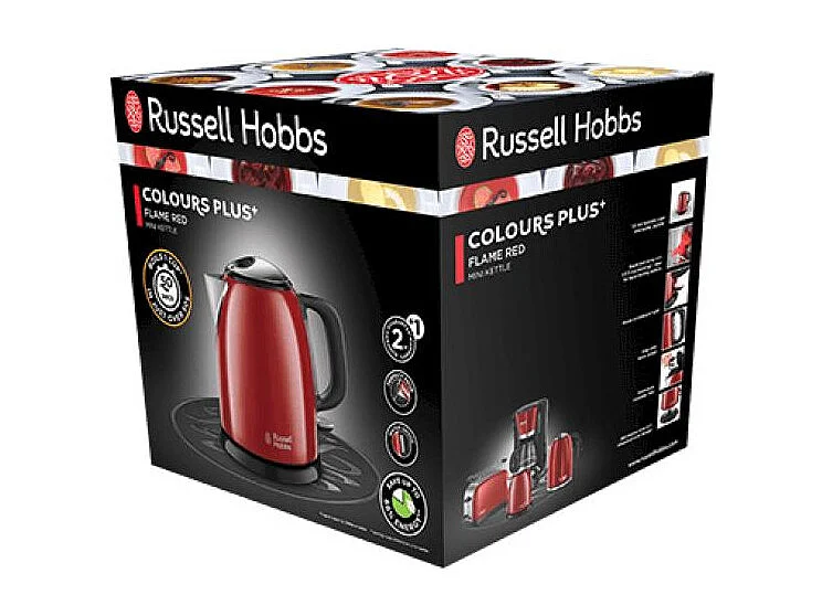 Russell Hobbs Kettle Colours Plus + Mini Flame 1l red 24992-70 2499270 (24992-70)