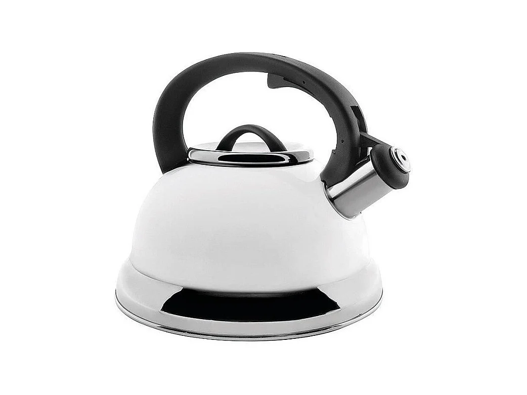 Bouilloire sifflante 2.5 L laqué blanc