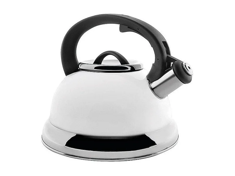 Bouilloire sifflante 2.5 L laqué blanc