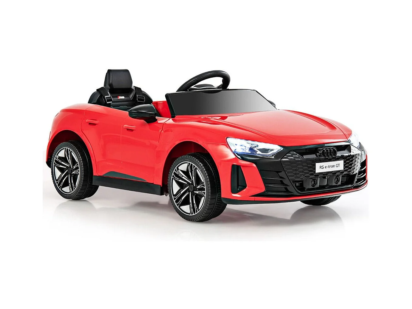 Voiture Electrique 12 V avec Télécommande 2,4G Véhicules Électriques Démarrage Progressif & Musique Charge 25kg pour 37-95 Mois Rouge