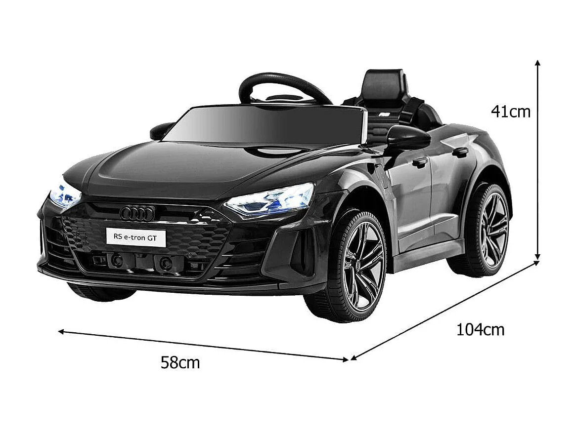 Voiture Electrique 12 V avec Télécommande 2,4G Véhicules Électriques Démarrage Progressif & Musique Charge 25kg pour Enfant de 37-95 Mois Noir