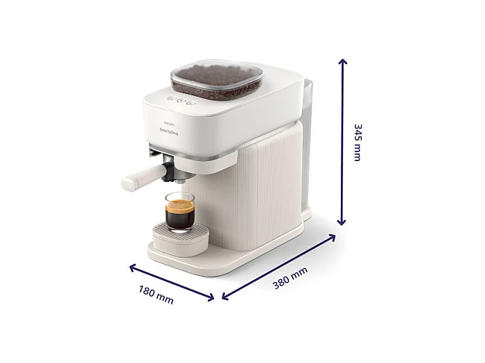 Expresso avec broyeur Philips BAR300 00 Baristina Blanc