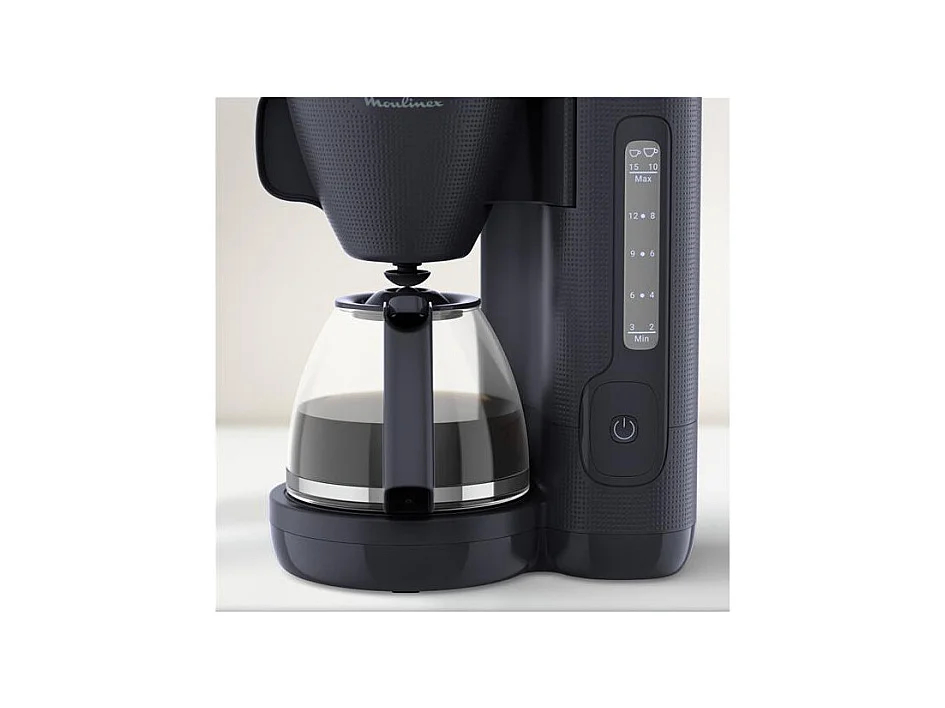Cafetière Filtre 15 Tasses Bleu Nuit Morning 1000W 1,25L Moulinex
