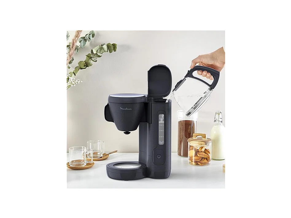 Cafetière Filtre 15 Tasses Bleu Nuit Morning 1000W 1,25L Moulinex