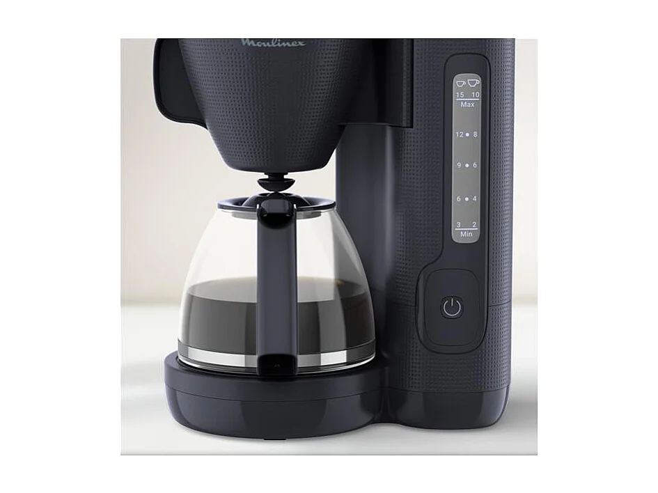 Cafetière Filtre 15 Tasses Bleu Nuit Morning 1000W 1,25L Moulinex