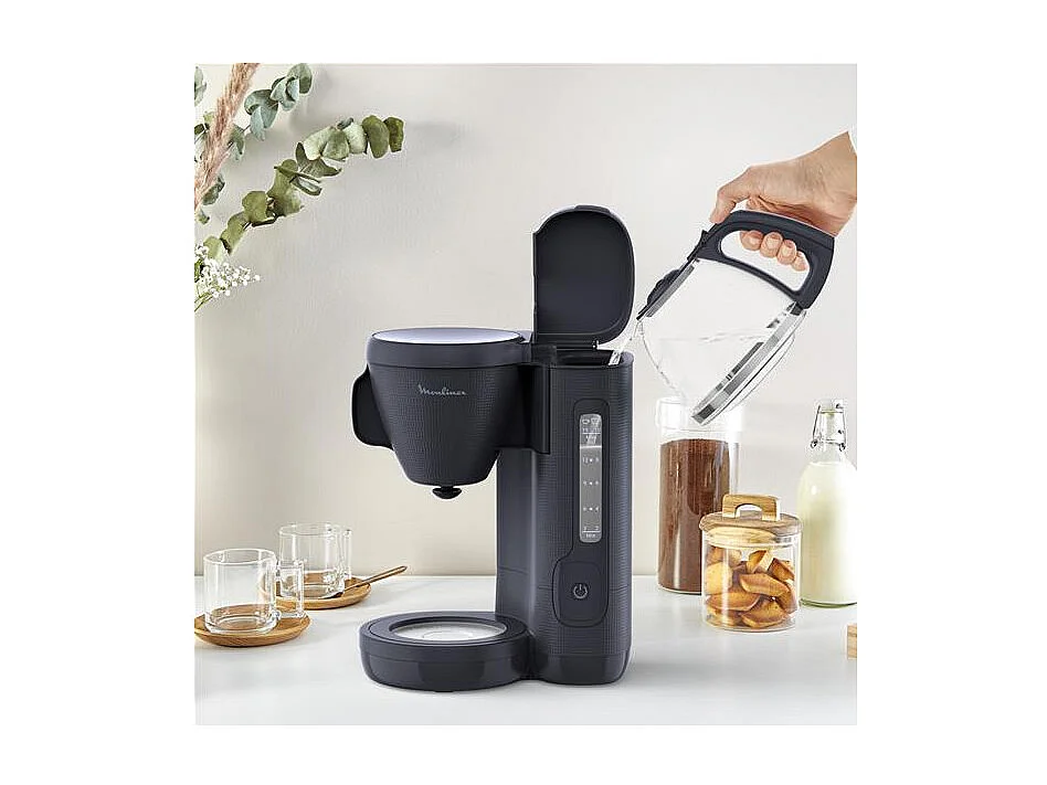 Cafetière Filtre 15 Tasses Bleu Nuit Morning 1000W 1,25L Moulinex