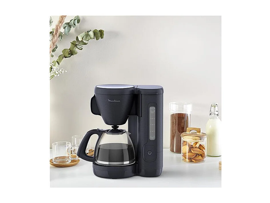 Cafetière Filtre 15 Tasses Bleu Nuit Morning 1000W 1,25L Moulinex