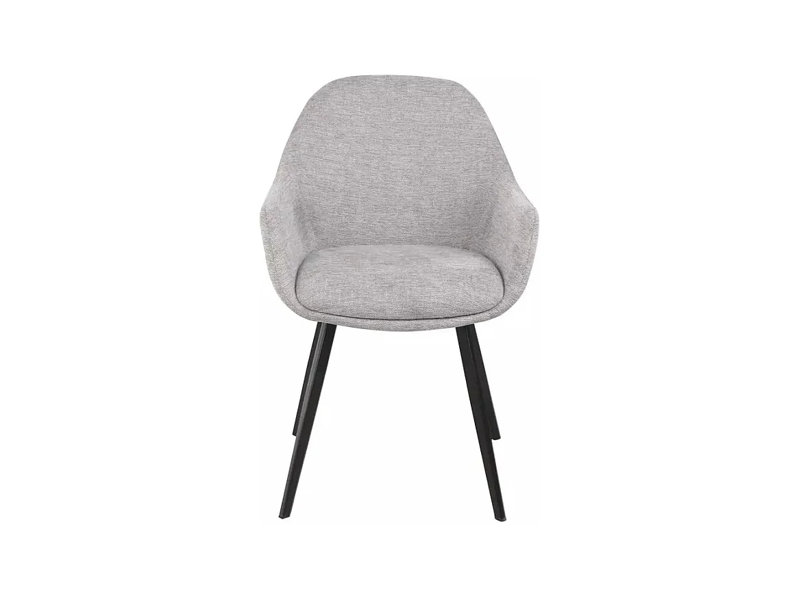 Sedia Vinto/rivestimento in tessuto metallo/Grigio