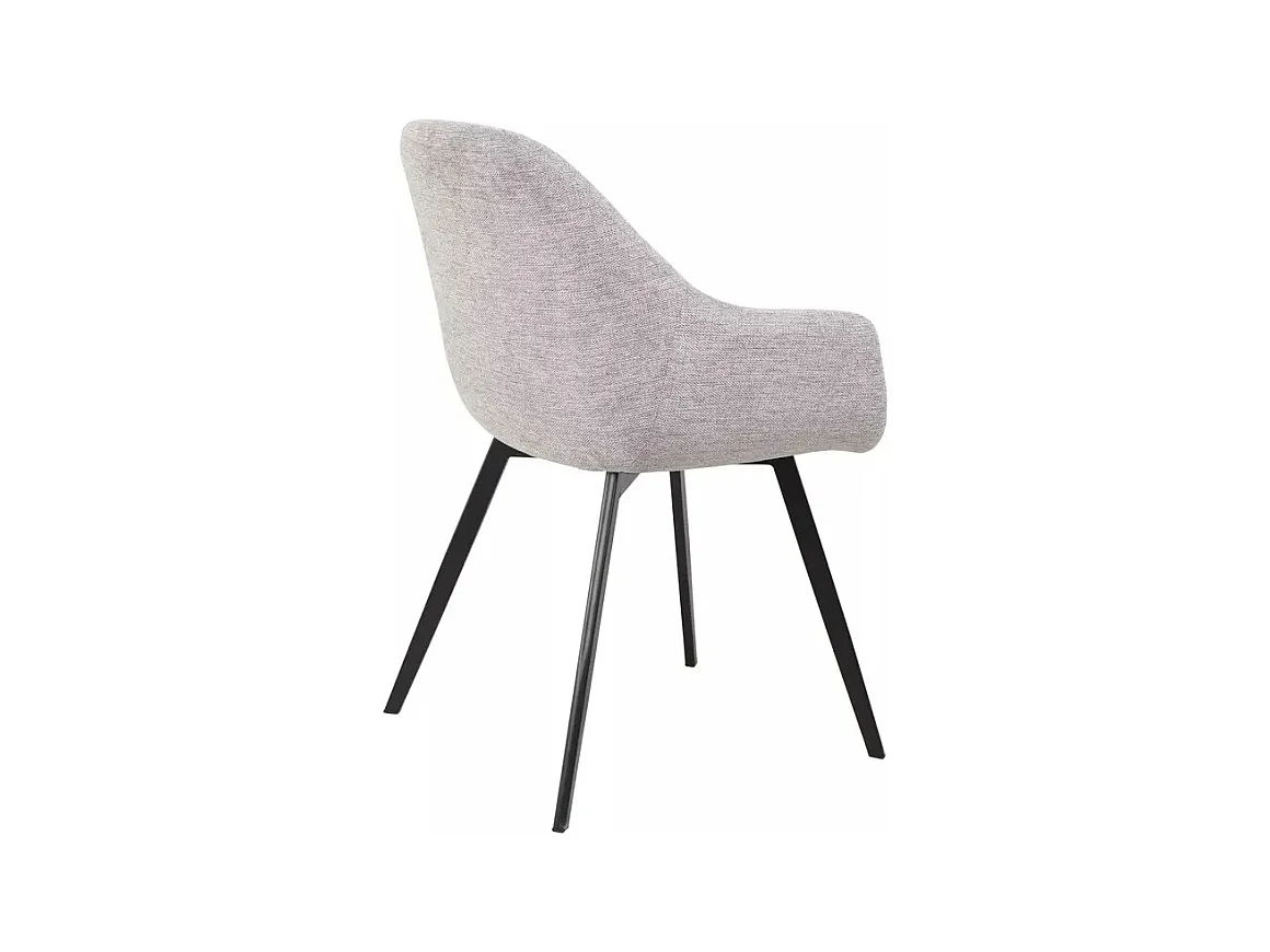 Sedia Vinto/rivestimento in tessuto metallo/Grigio