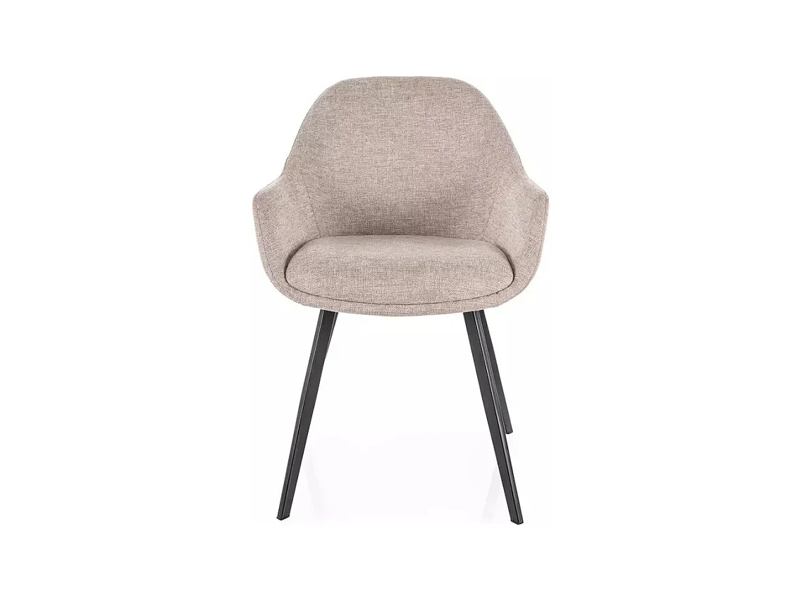 Sedia Vinto/rivestimento in tessuto metallo/Beige