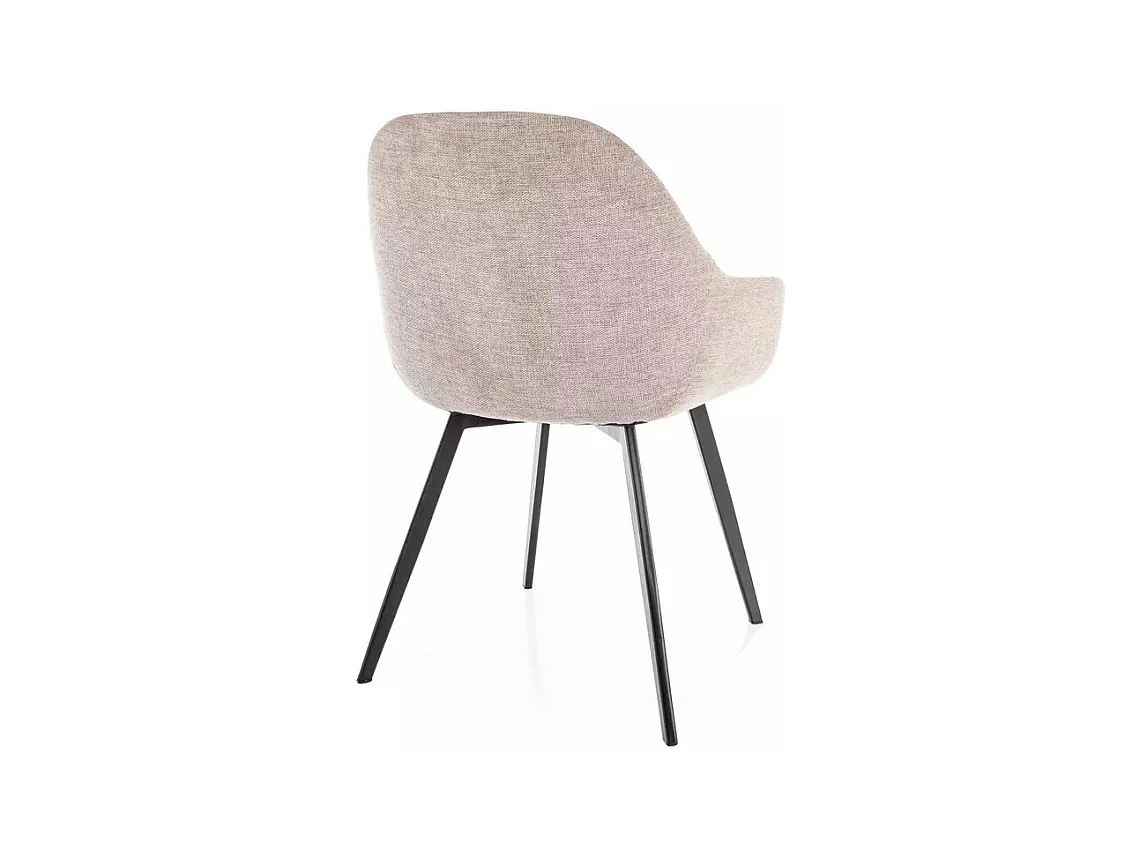 Sedia Vinto/rivestimento in tessuto metallo/Beige